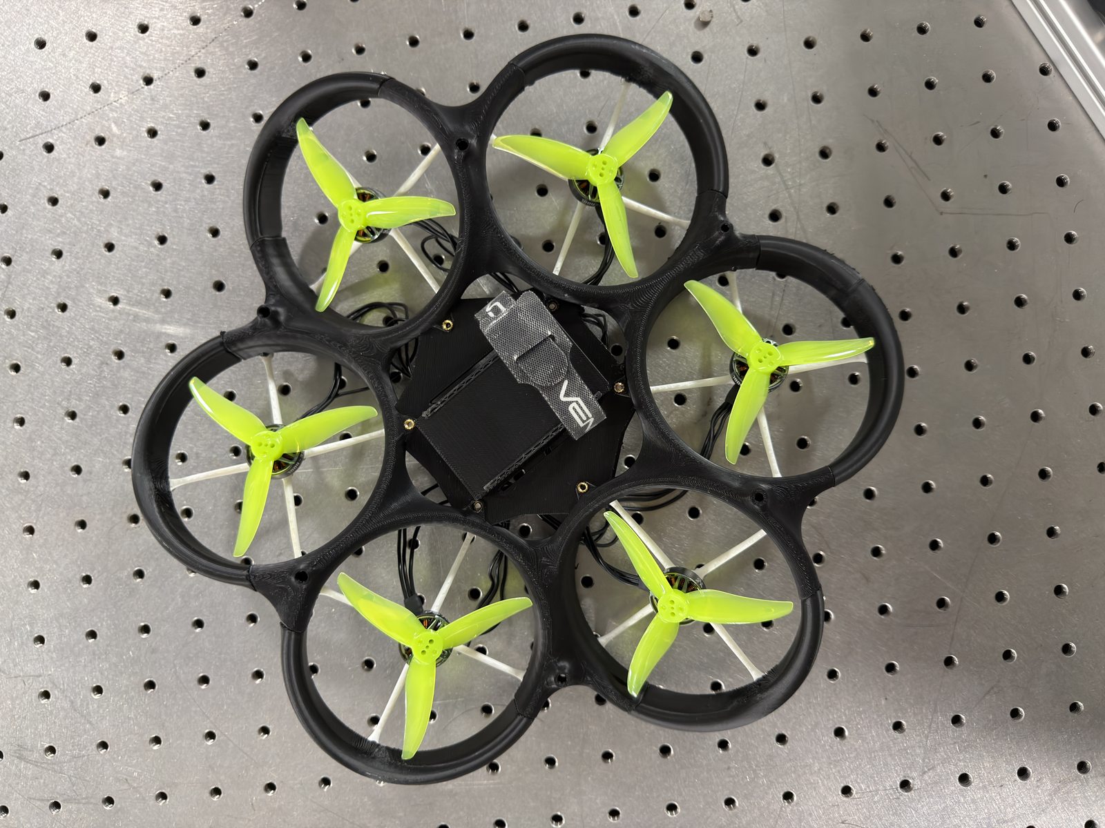 Top-down view of the six ducted rotors